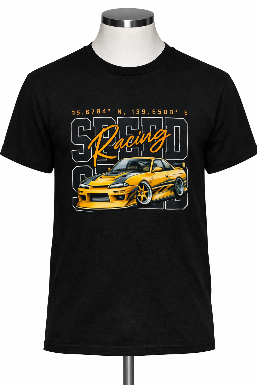 Camiseta Racing Speed ​​Tokyo con gráfico de coche deportivo